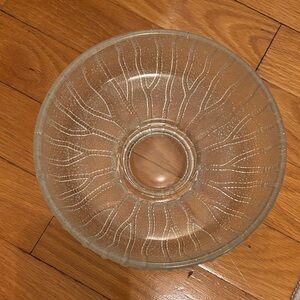 Oberglas Clear Art Glass Bowl